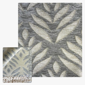 Margoum – Motif Fleur Bleu Pastel